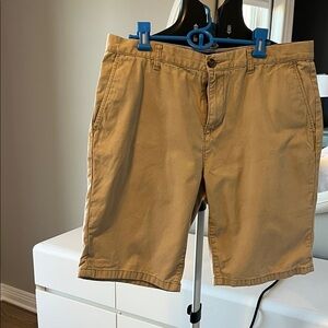 Tommy Hilfiger Men's Khaki Flat Front Shorts